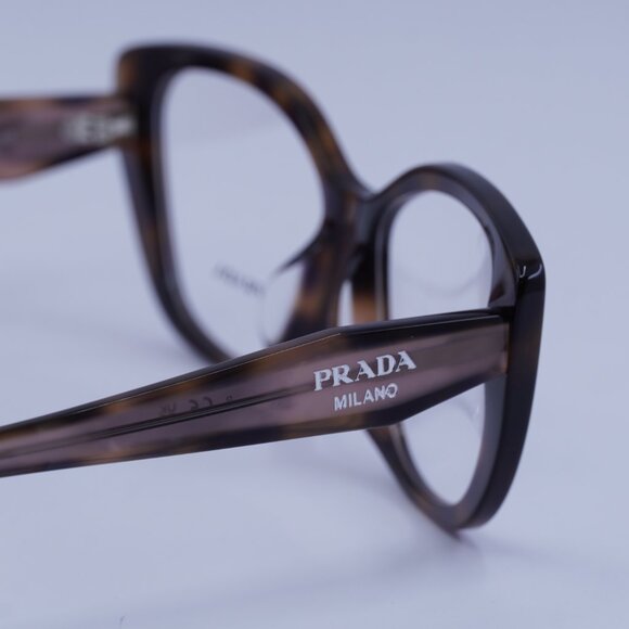 Prada PRB04VF 23A1O1 Eyeglasses Mauve Havana 55mm Cat Eye Frame - Picture 6 of 11